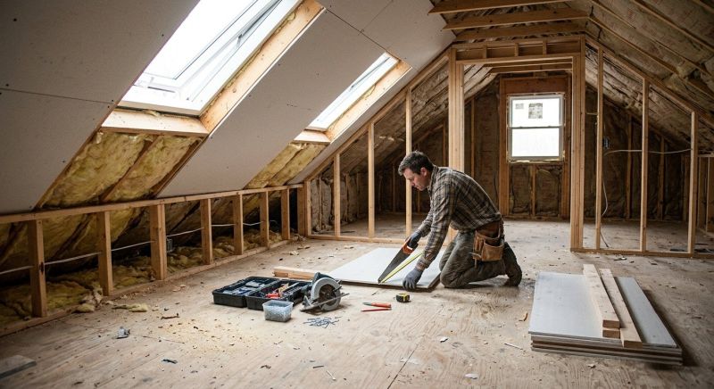 Attic Apartment Construction in Conroe, TX