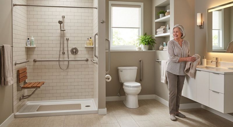 Elderly Bathroom Renovation in Alpharetta, GA