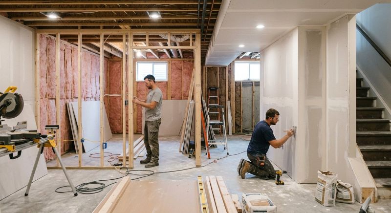 Finished Basement Renovation in Alpharetta, GA