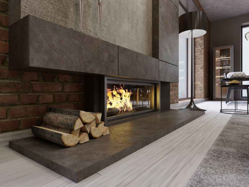 Completed Modern Fireplace