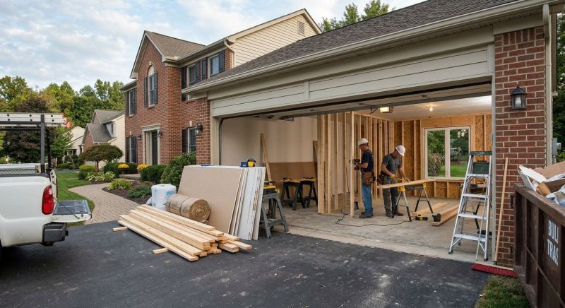 Garage Addition Construction in Conroe, TX