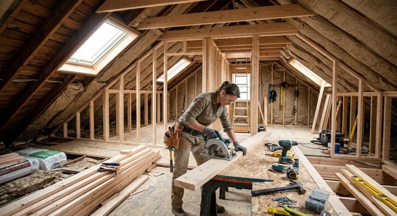 Garage Attic Remodeling in Alpharetta, GA