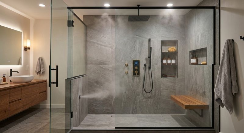 Granite Shower Installation in Stamford, CT