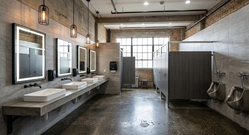 Industrial Bathroom Renovation in Denver County, CO