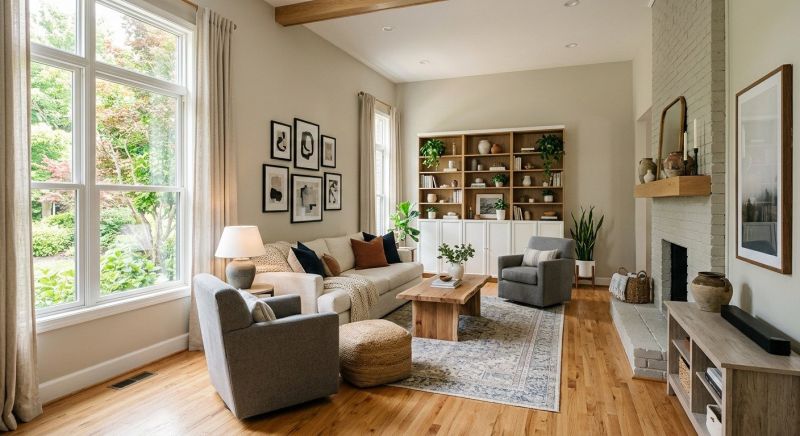 Living Room Renovation in Denver, CO