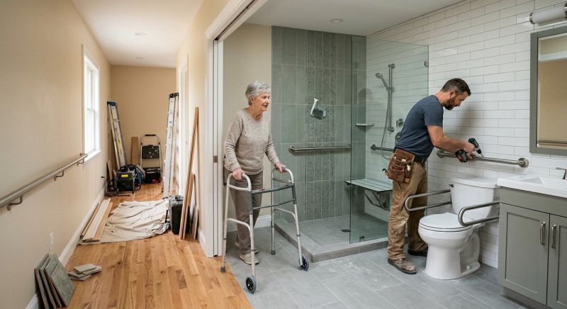 Senior Bathroom Renovation in Alpharetta, GA